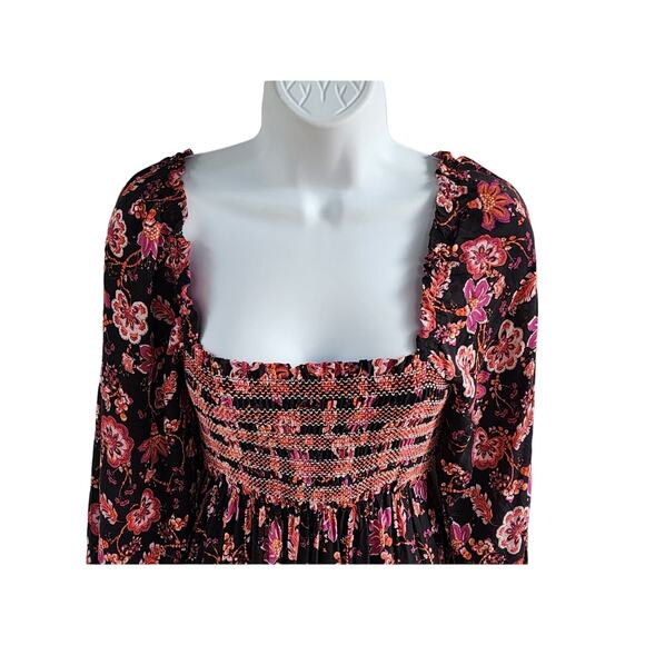 Free People Sweet Escape Maxi Dress XS Boho Prairie Floral Cottagecore Festival - Picture 10 of 16